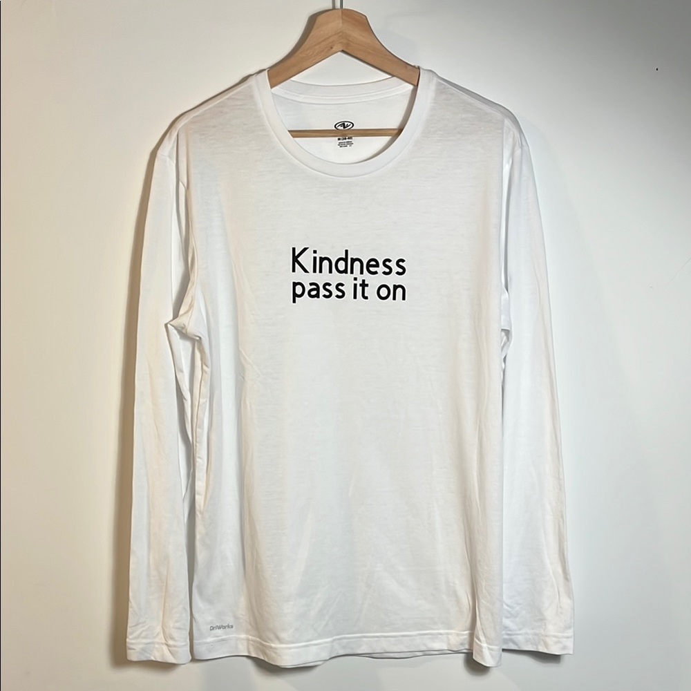 White ‘Kindness Pass It On’ Long Sleeve Shirt